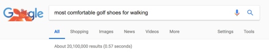 google search for golf shoes